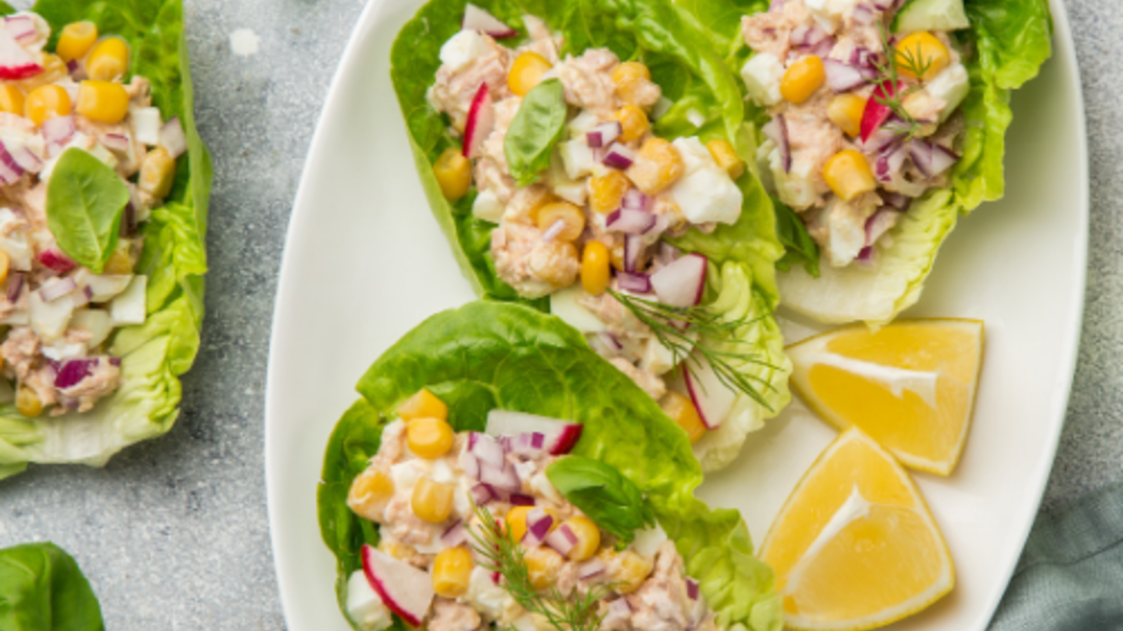 Image of Fish Lettuce Wraps with Watermelon Salsa