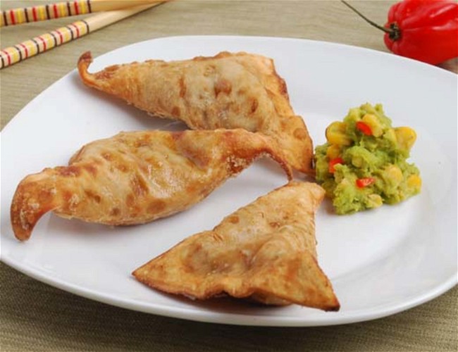 Image of Red Savina, Avocado and Grilled Corn Wontons