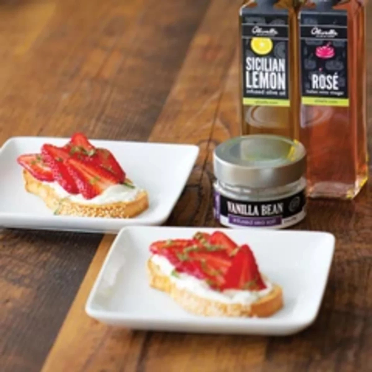 Strawberry Toast with Whipped Honey Goat Cheese