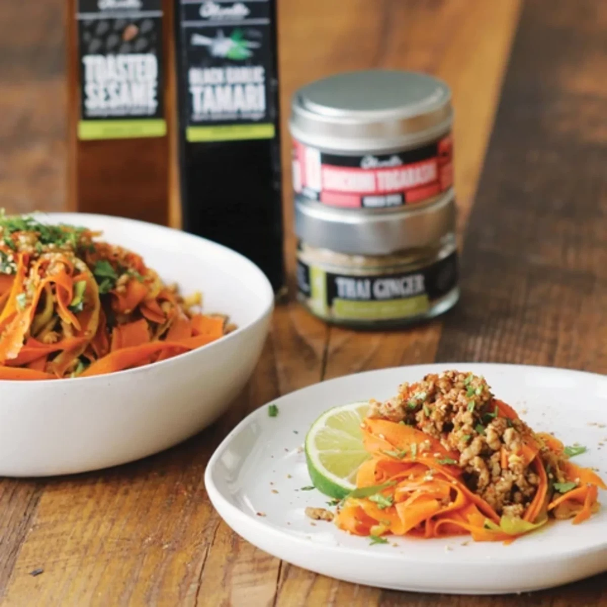 Thai Carrot and Zucchini Noodles