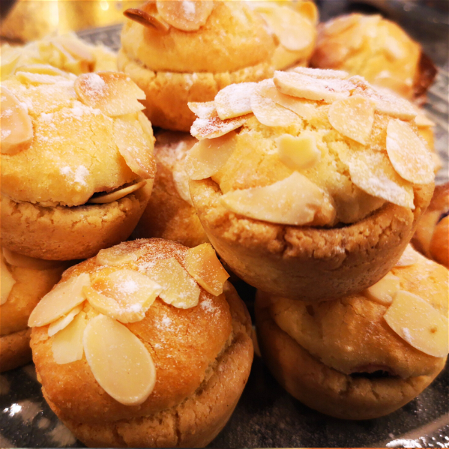 Image of Bakewell Tart with a Marzipan base