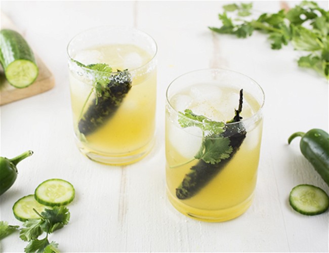 Image of Roasted Chile Cucumber Margarita