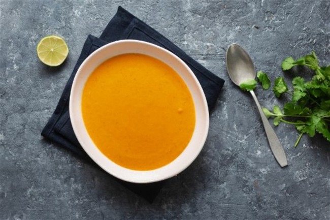 Image of Creamy Colored Vegetable Soup