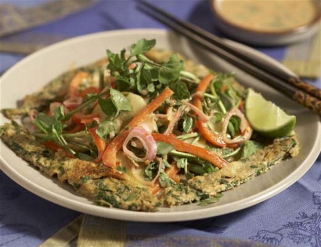 Image of Cucumber & Daikon Salad with Thai Omelet Strips
