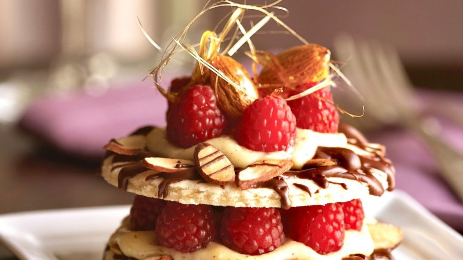 Image of Almond Raspberry Tart with Almond Cream
