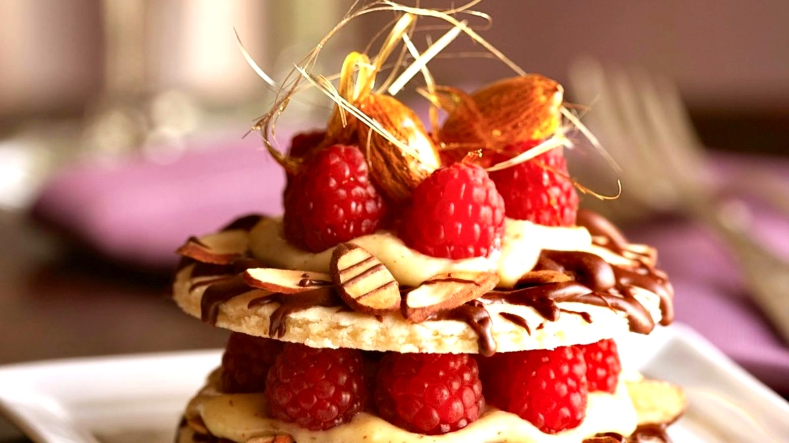 Image of Almond Raspberry Tart with Almond Cream