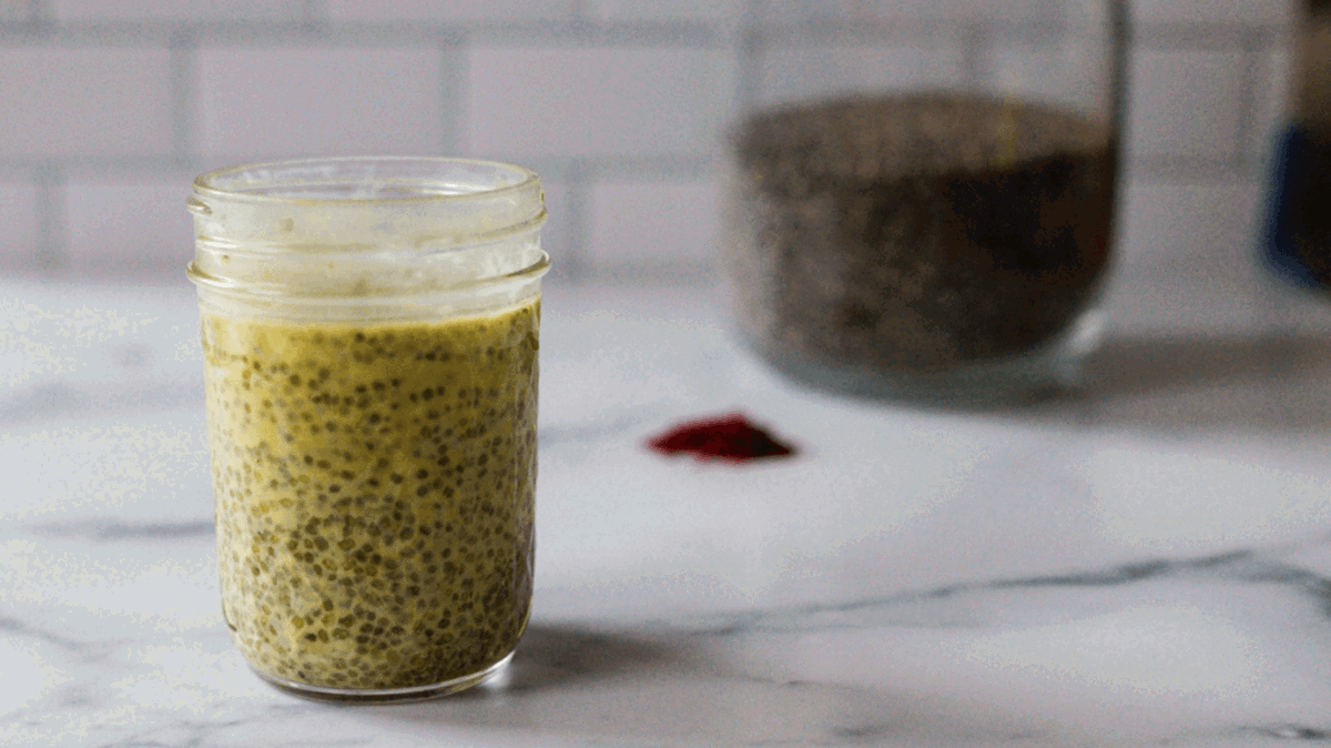 Saffron Chia Seed Pudding