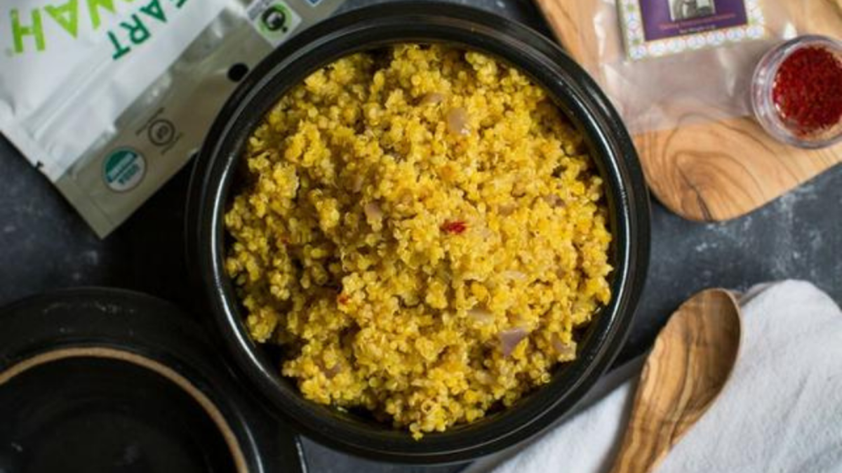 Crispy Saffron Toasted Quinoa