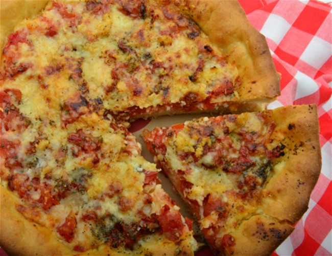 Image of Deep Dish Style Pizza Pie