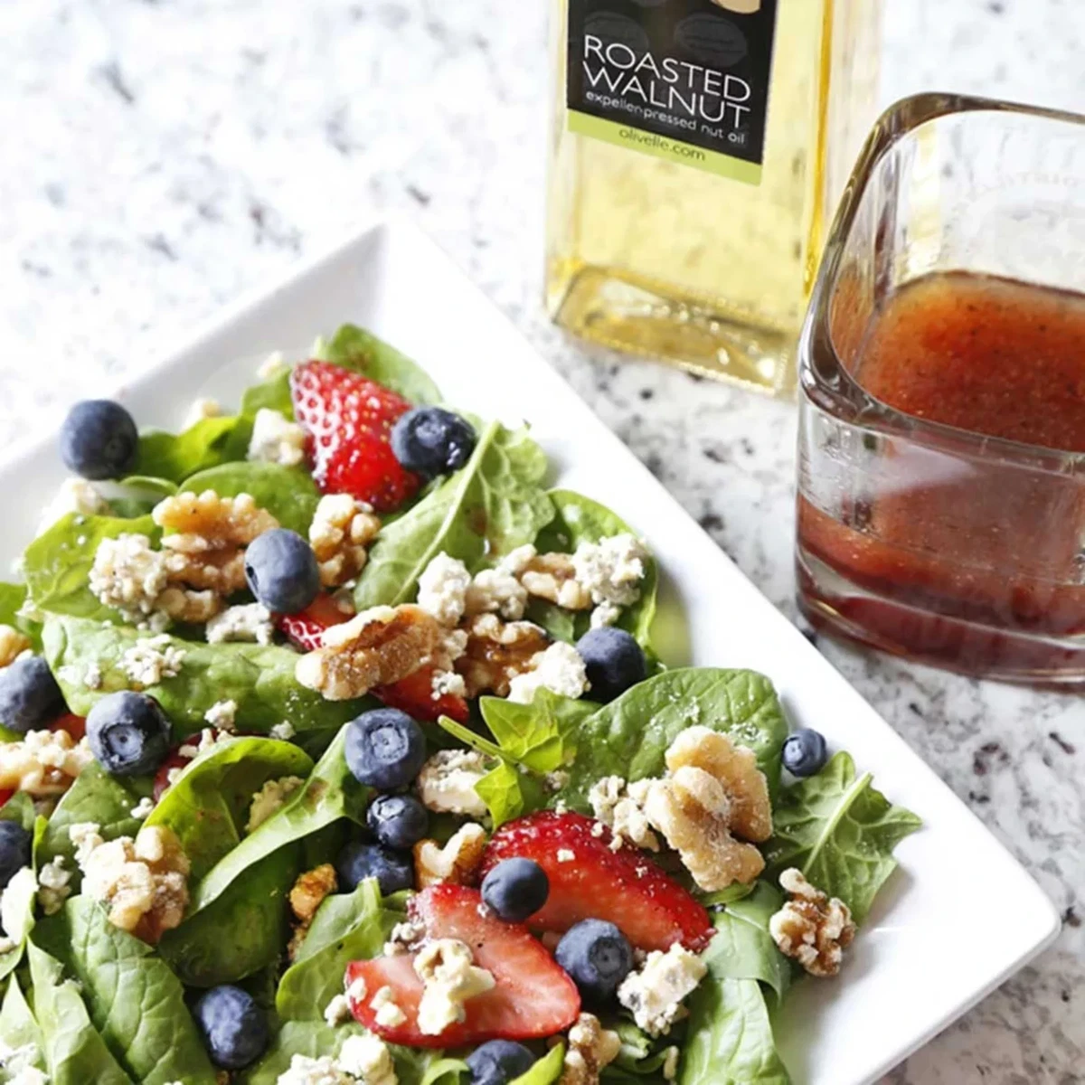 Spinach Walnut Berry Salad
