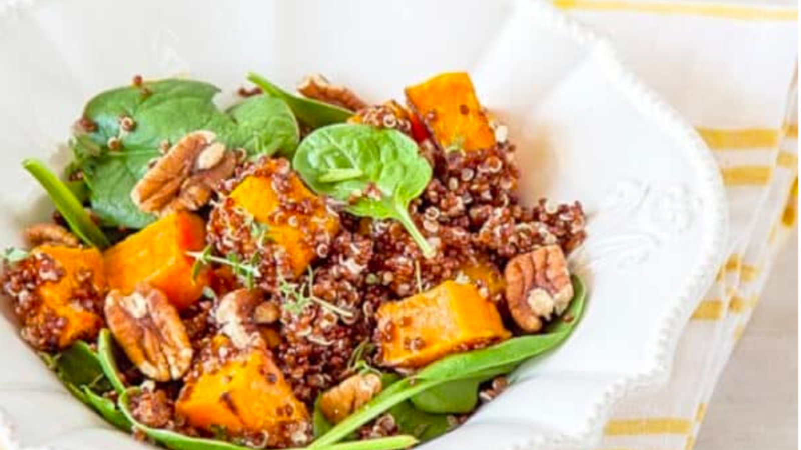 Image of Roast Pumpkin, Spinach and Quinoa Salad