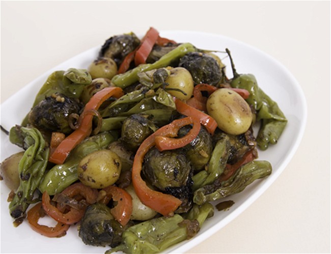 Image of DYP®, Shishito, and Roasted Brussels Sauté