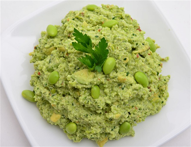 Image of Edamame (Soybeans) Guacamole