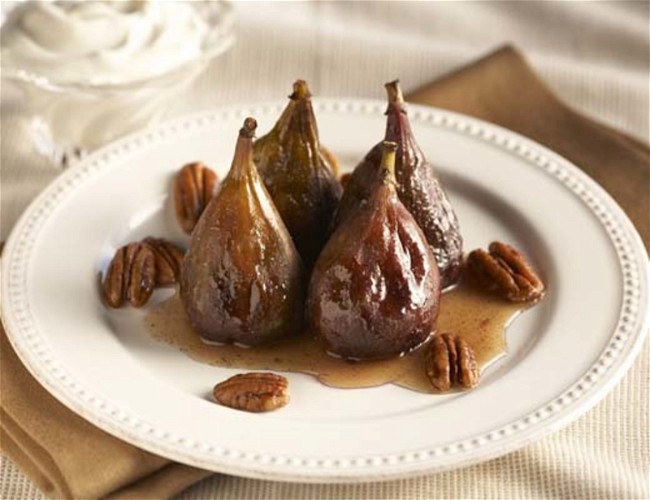 Image of Figs and Pecans with Honey