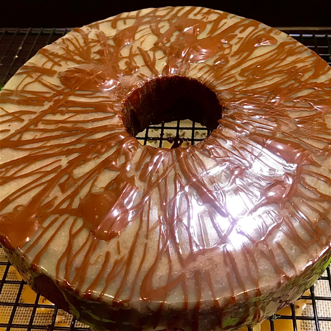 Image of Pressure-Cook Cake: Chocolate, Caramel & Walnut
