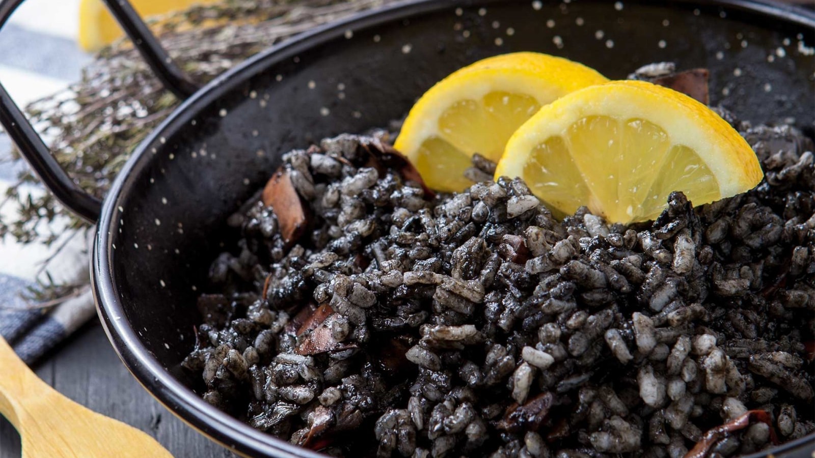 Image of Black Risotto with Lemon