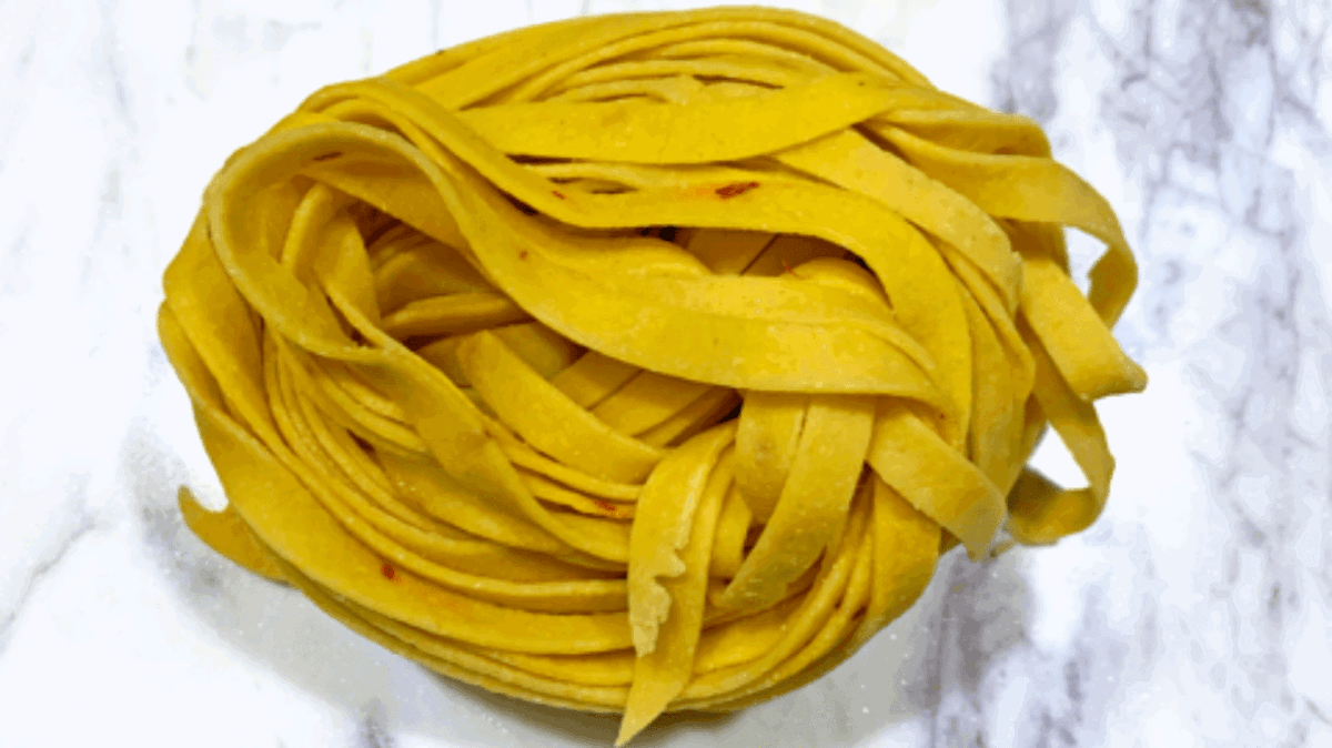 Homemade Saffron Pasta Dough