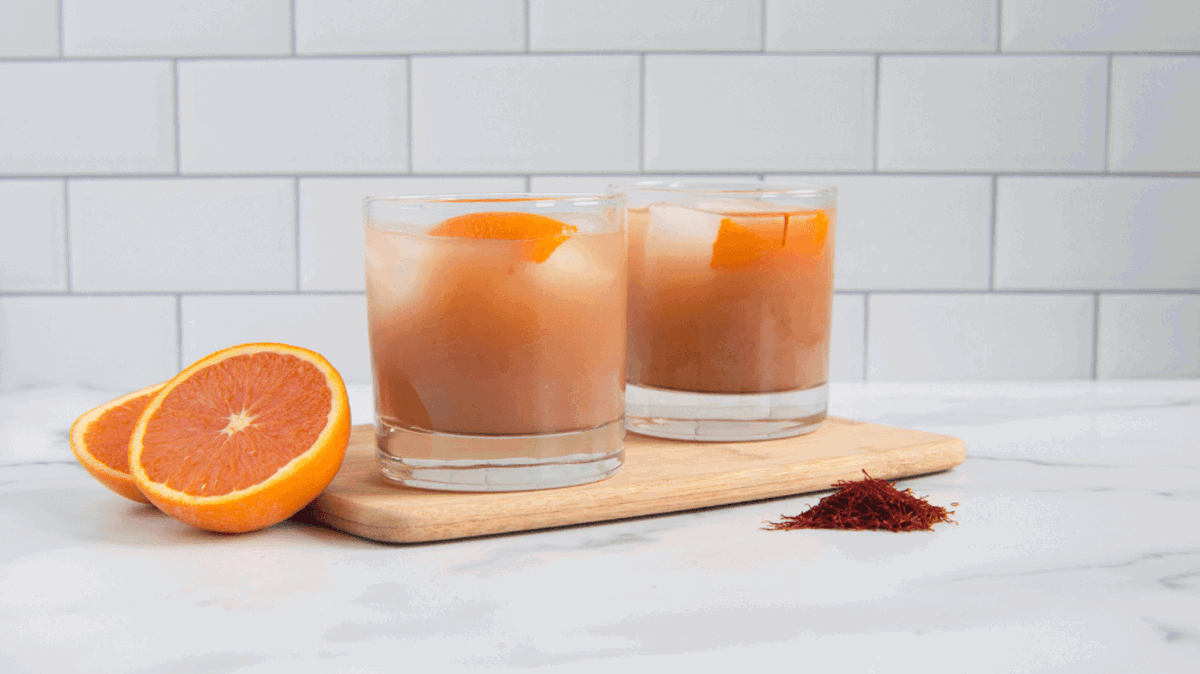 Saffron Rum Brunch Punch