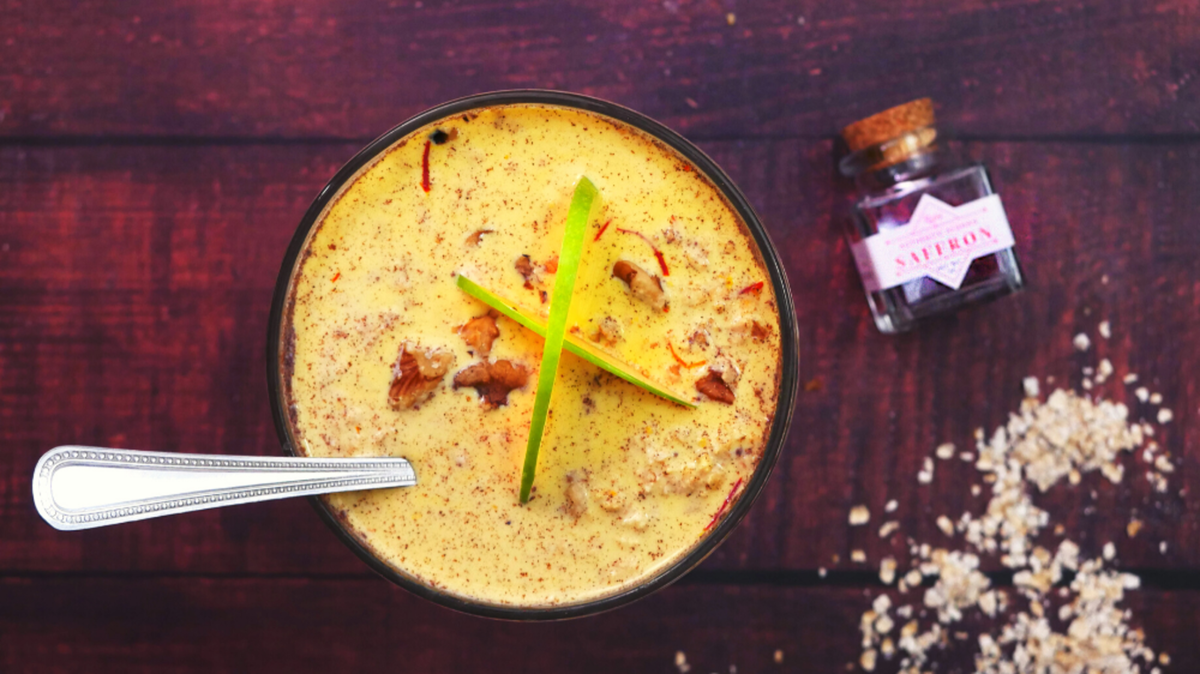 Overnight Oats with Cinnamon & Saffron