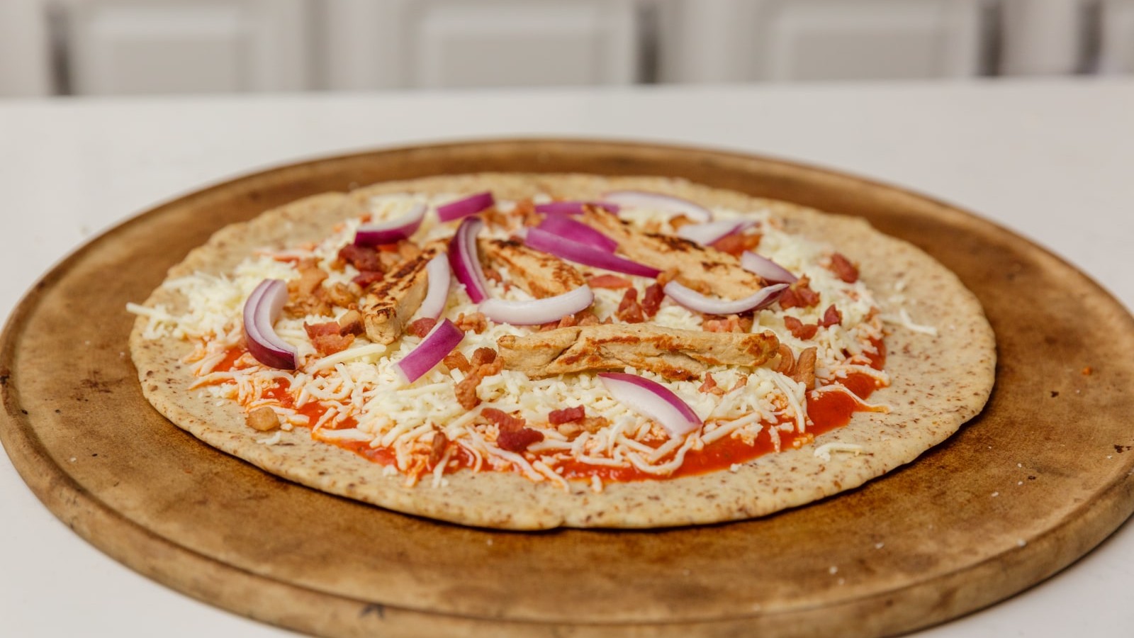 Image of Keto BBQ Chicken Pizza