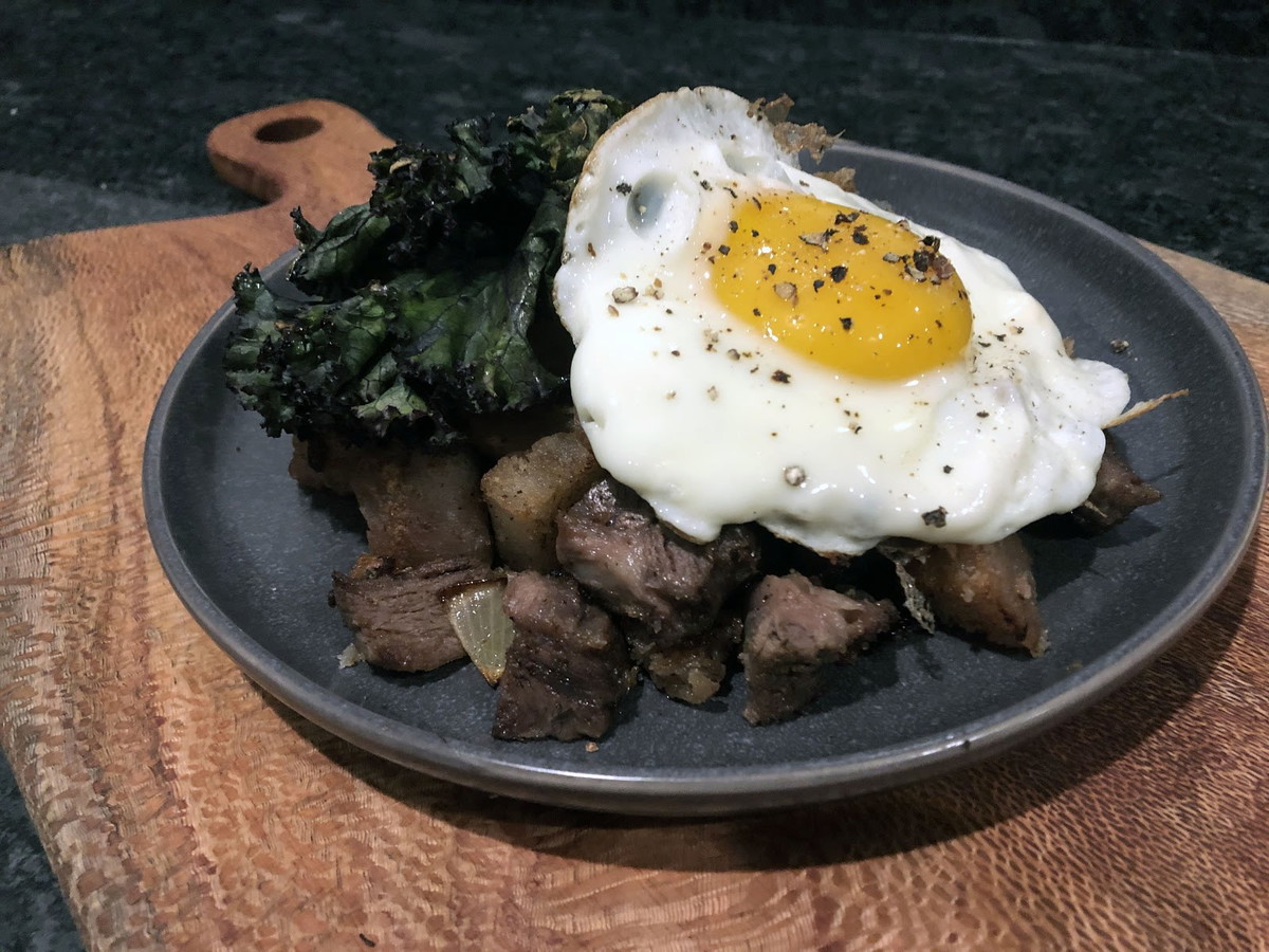 Prime Rib Taro Hash