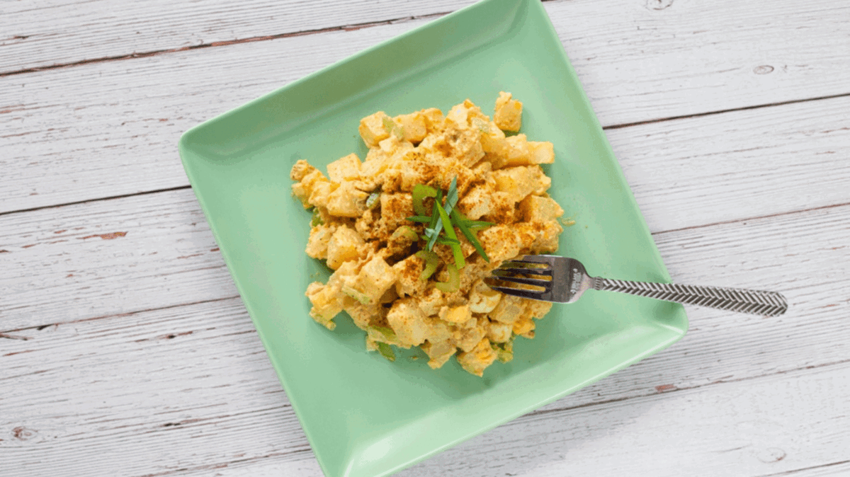 Rumi Potato Salad with Paella Seasoning