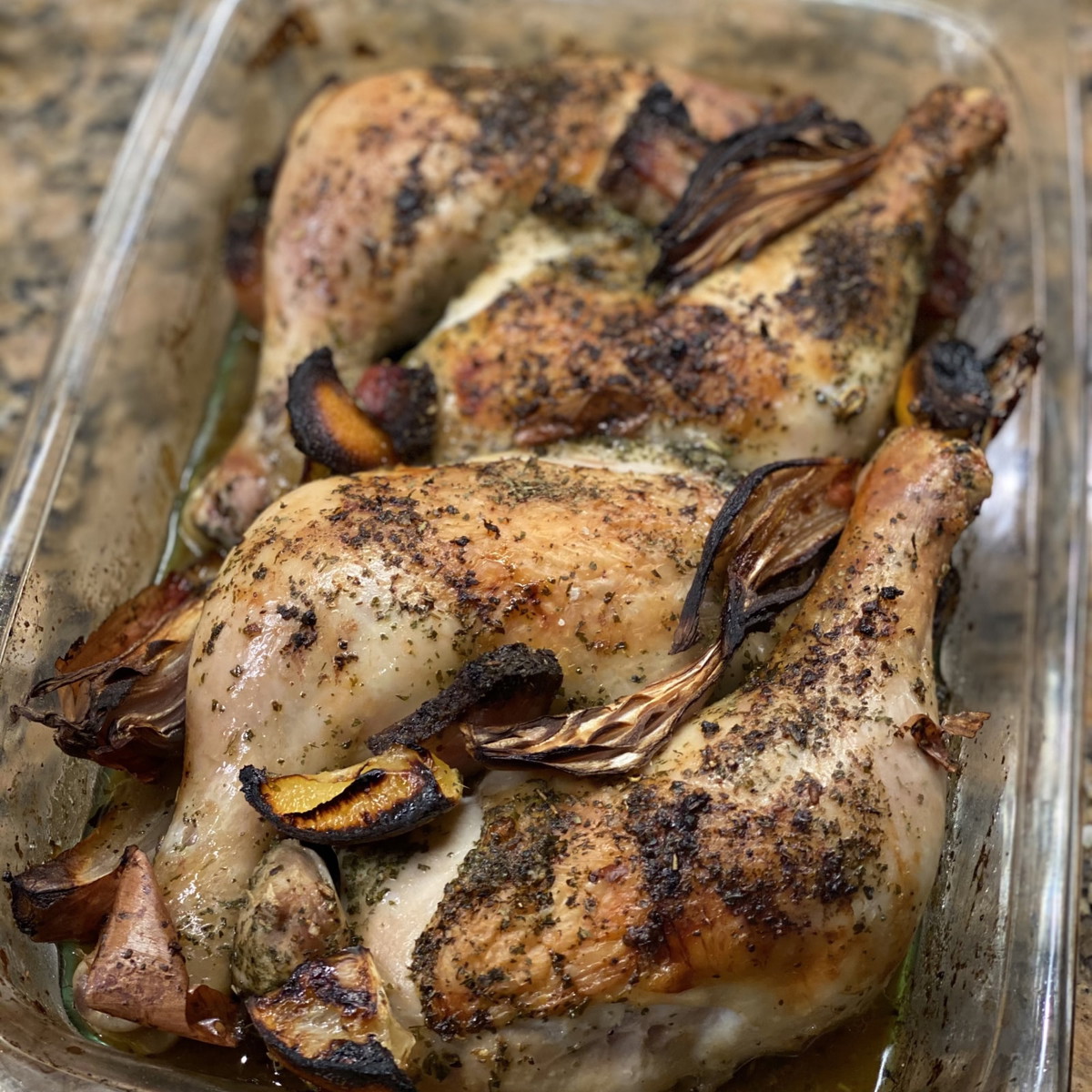 Roasted Chicken with Lemon and Pancetta