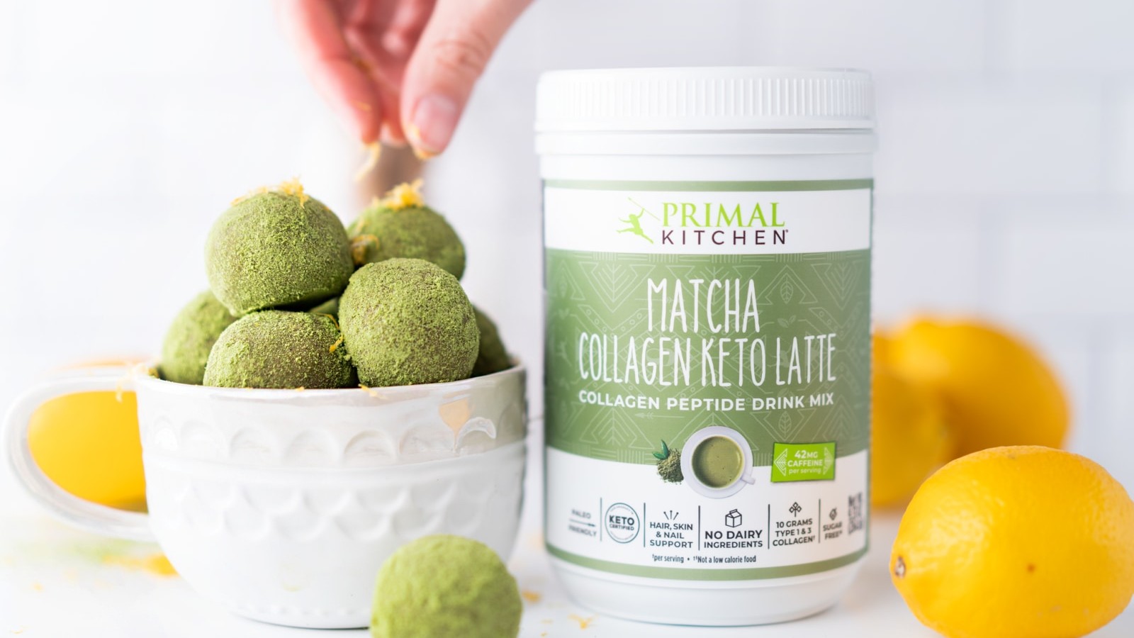 Image of Matcha Balls with Lemon