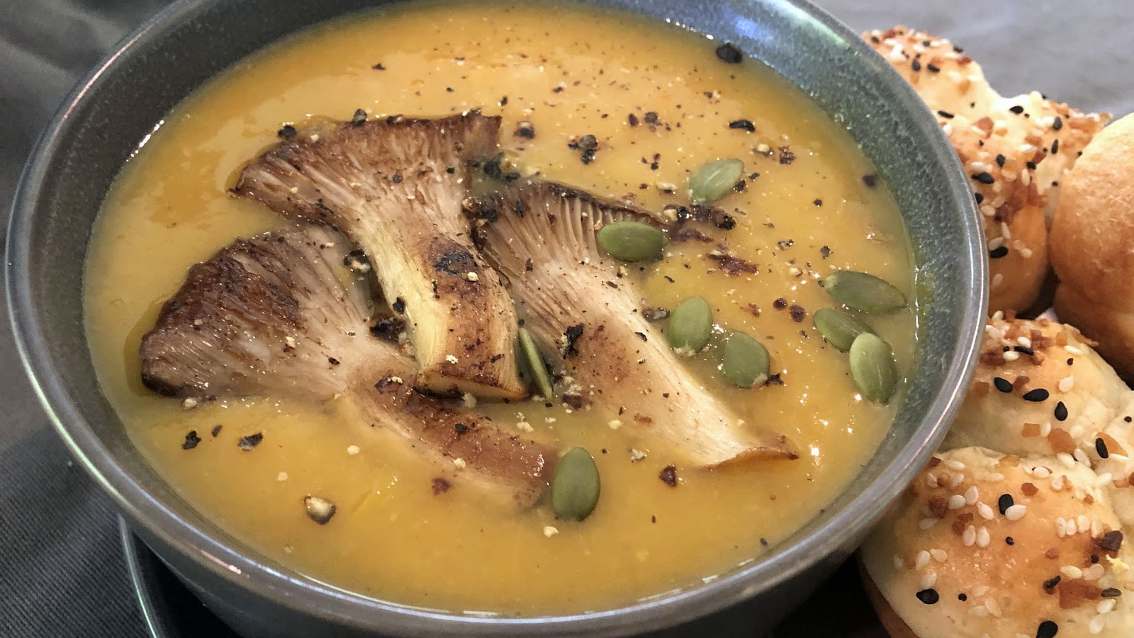 Savory Pumpkin & Mushroom Soup
