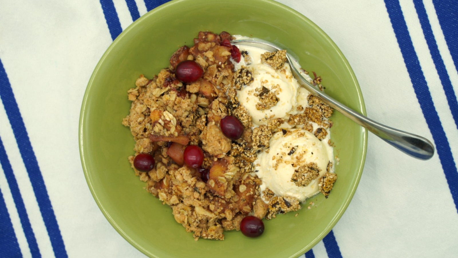 Image of Ginger-Kelp and Cranberry Apple Crisp Recipe