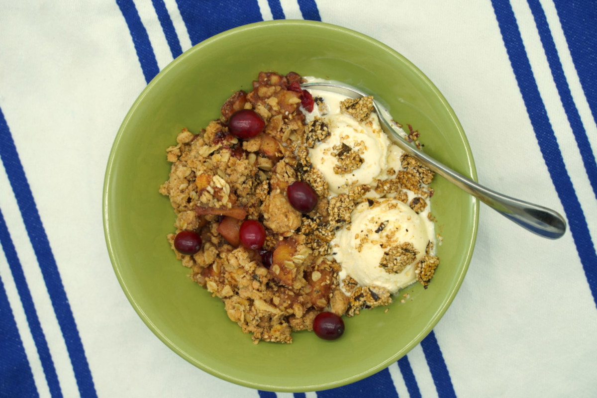 Ginger-Kelp and Cranberry Apple Crisp Recipe