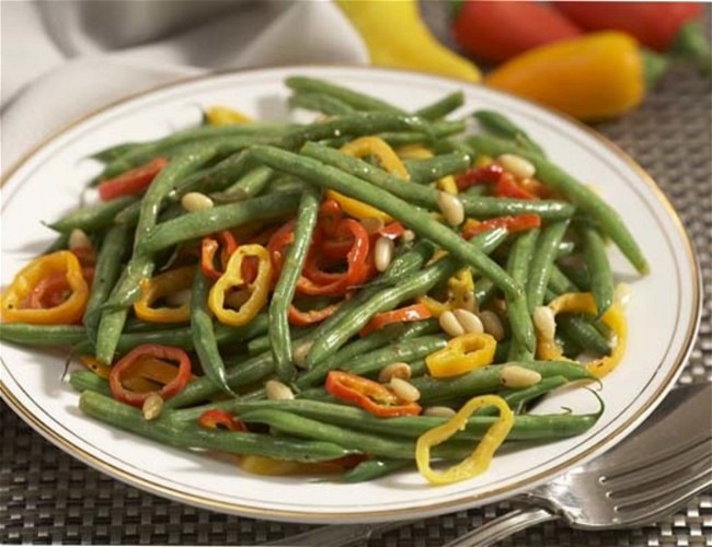Image of Sautéed Green Beans and Peppers