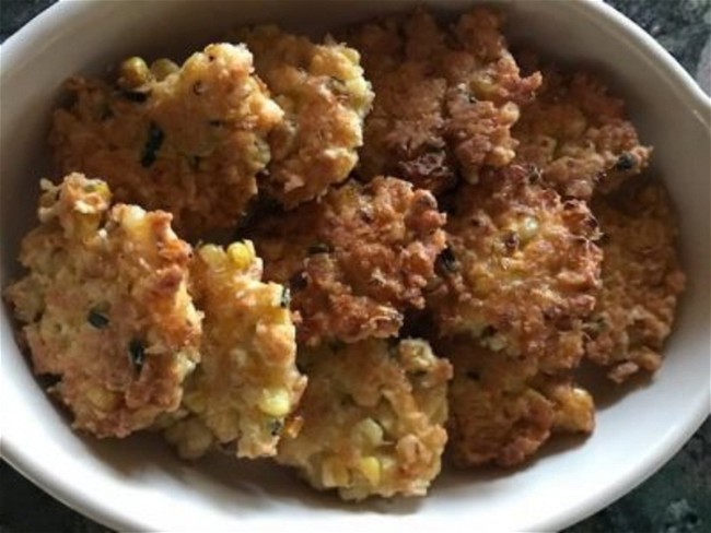 Image of Giant Zucchini-Corn Fritter