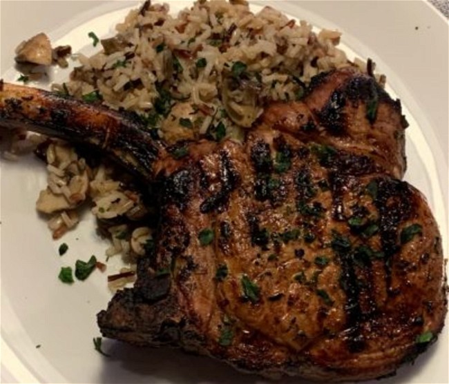 Image of Grilled Thai ginger-Garlic Pork Chops