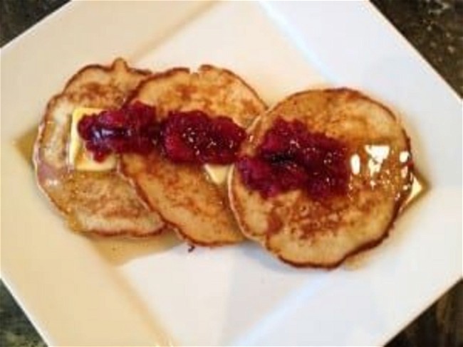 Image of Cranberry Chutney Oatmeal Pancakes