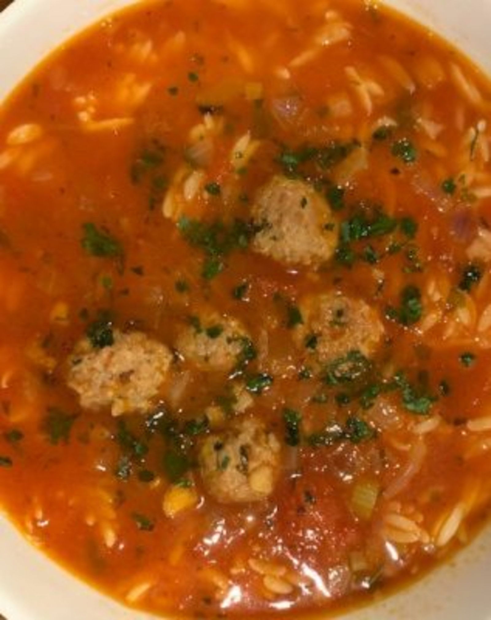 Sweet Italian Sausage Tomato Orzo Soup – Circle B Ranch And Marina's ...