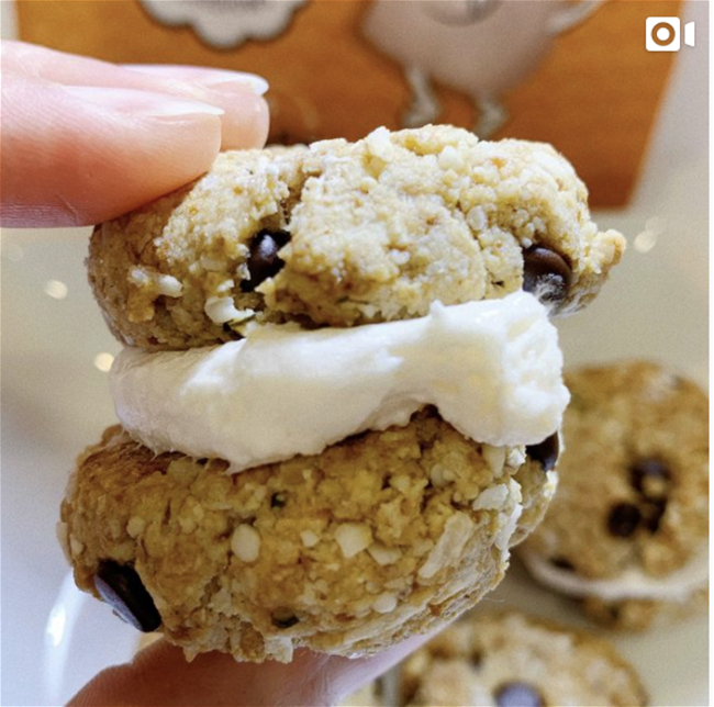 Image of Maxed out Tahini Chocolate Chip Cookie Sandwich