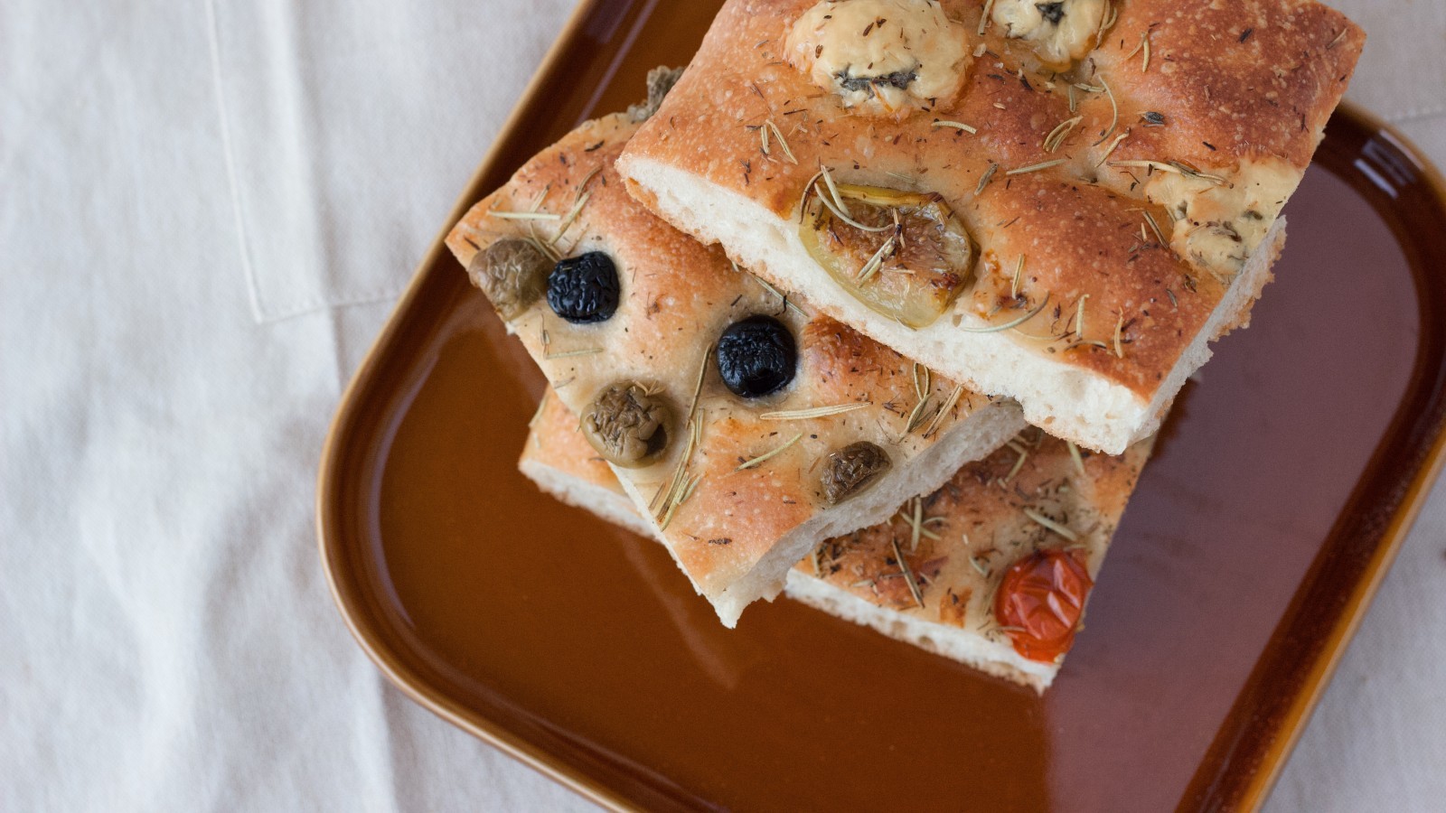Image of Rosemary, Olive and Sundried Tomato Focaccia