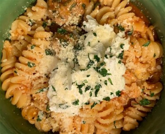 Image of Lasagna Soup with Ricotta and Basil