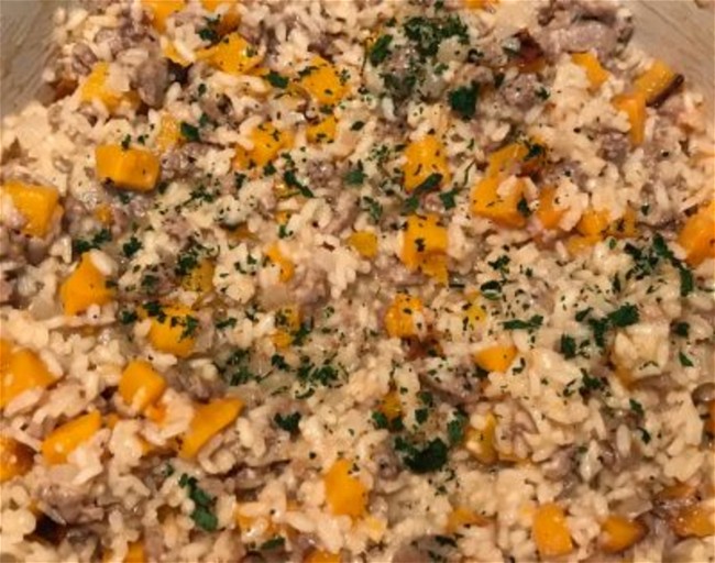 Image of Butternut Squash and Sausage Risotto