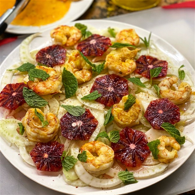 Image of Shrimp, Fennel & Blood Orange Salad