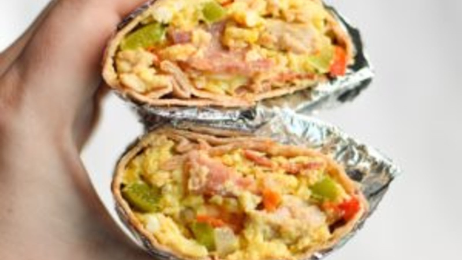 Image of sweet heat breakfast burritos