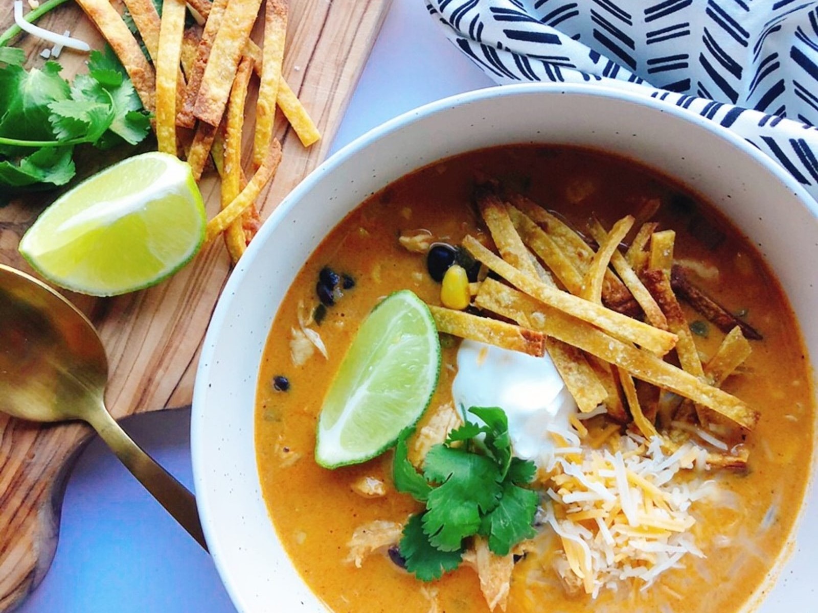 Spicy Chicken Tortilla Soup – Pat Cooks