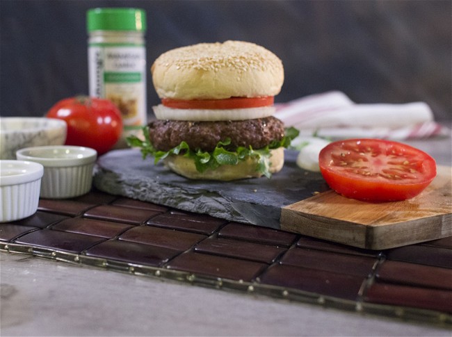 Image of Johnny’s Parmesan Garlic Burger