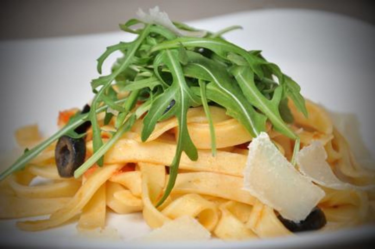 TAGLIATELLE & TRUFFLES AND OLIVES
