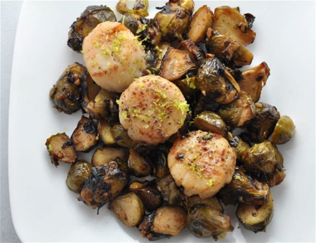 Image of Scallop & Roasted Brussels Sprouts