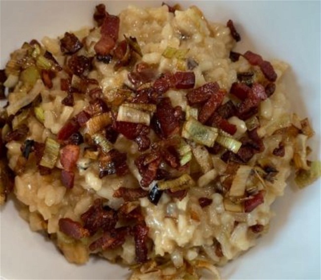 Image of Bacon and leek risotto