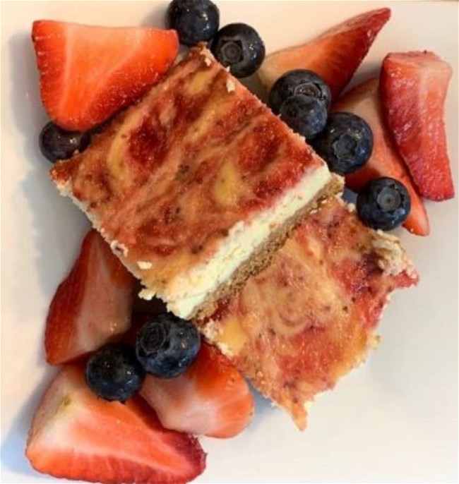 Image of Strawberry Lemon Cheesecake Bars