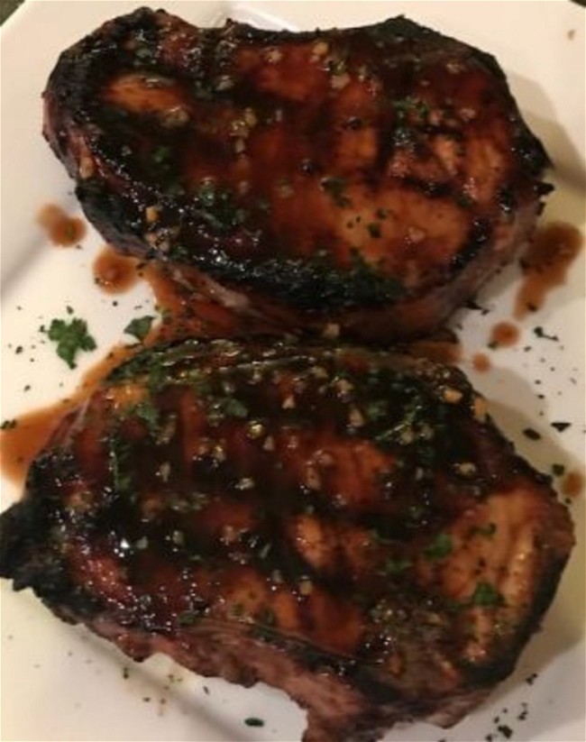 Image of Pork Chops with Balsamic Vinegar and Capers