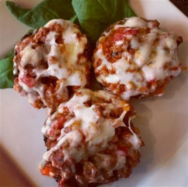 Image of Sausage Stuffed Portobello Mushrooms